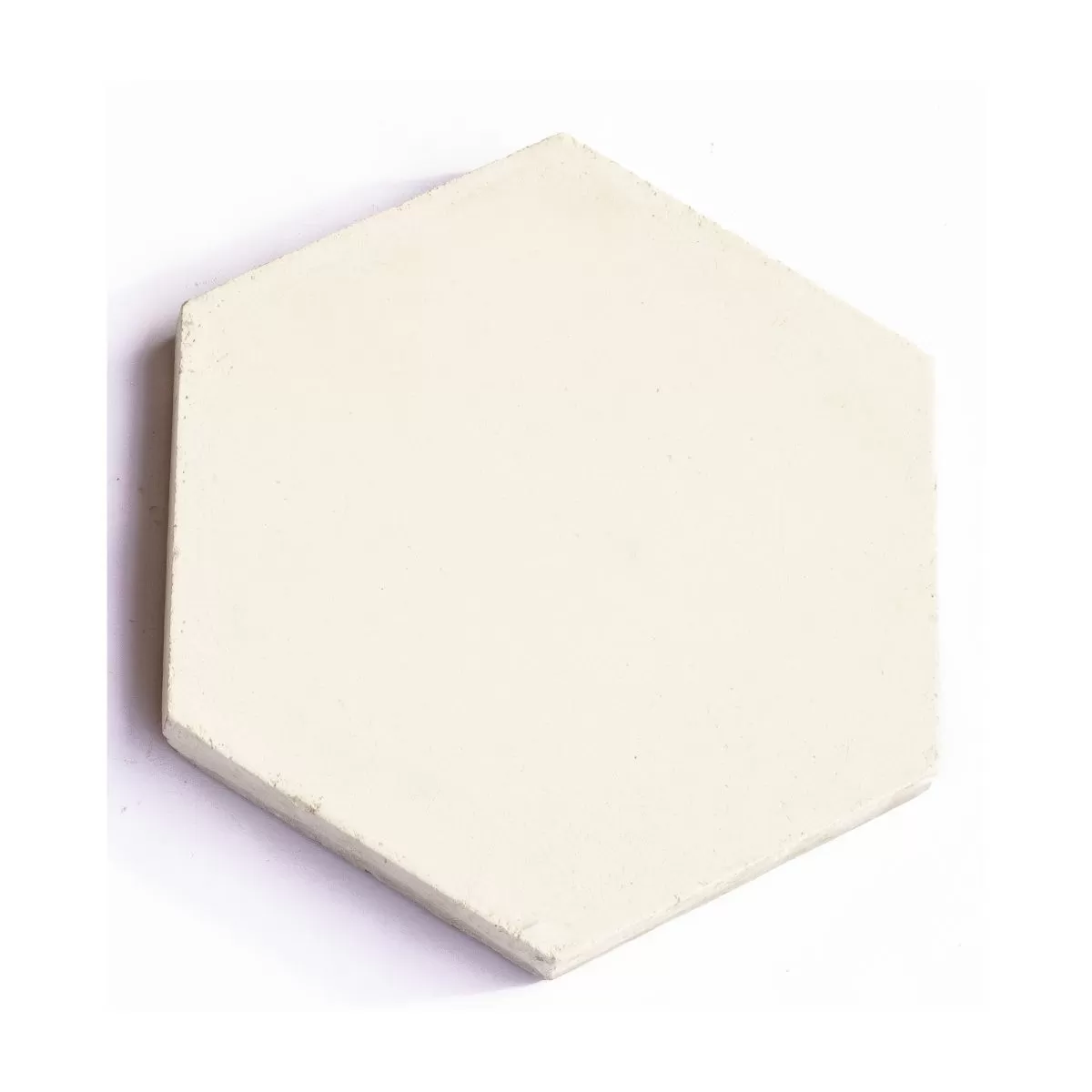 Calcáreo Hexagonal Liso Color Tiza