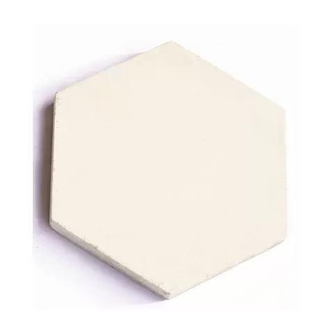 Calcáreo Hexagonal Liso Color Tiza