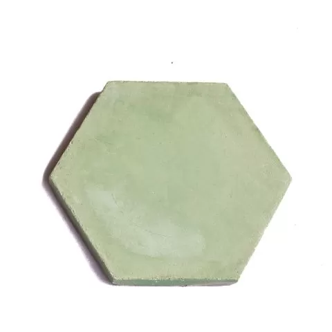 Calcáreo Hexagonal Liso Color Verde