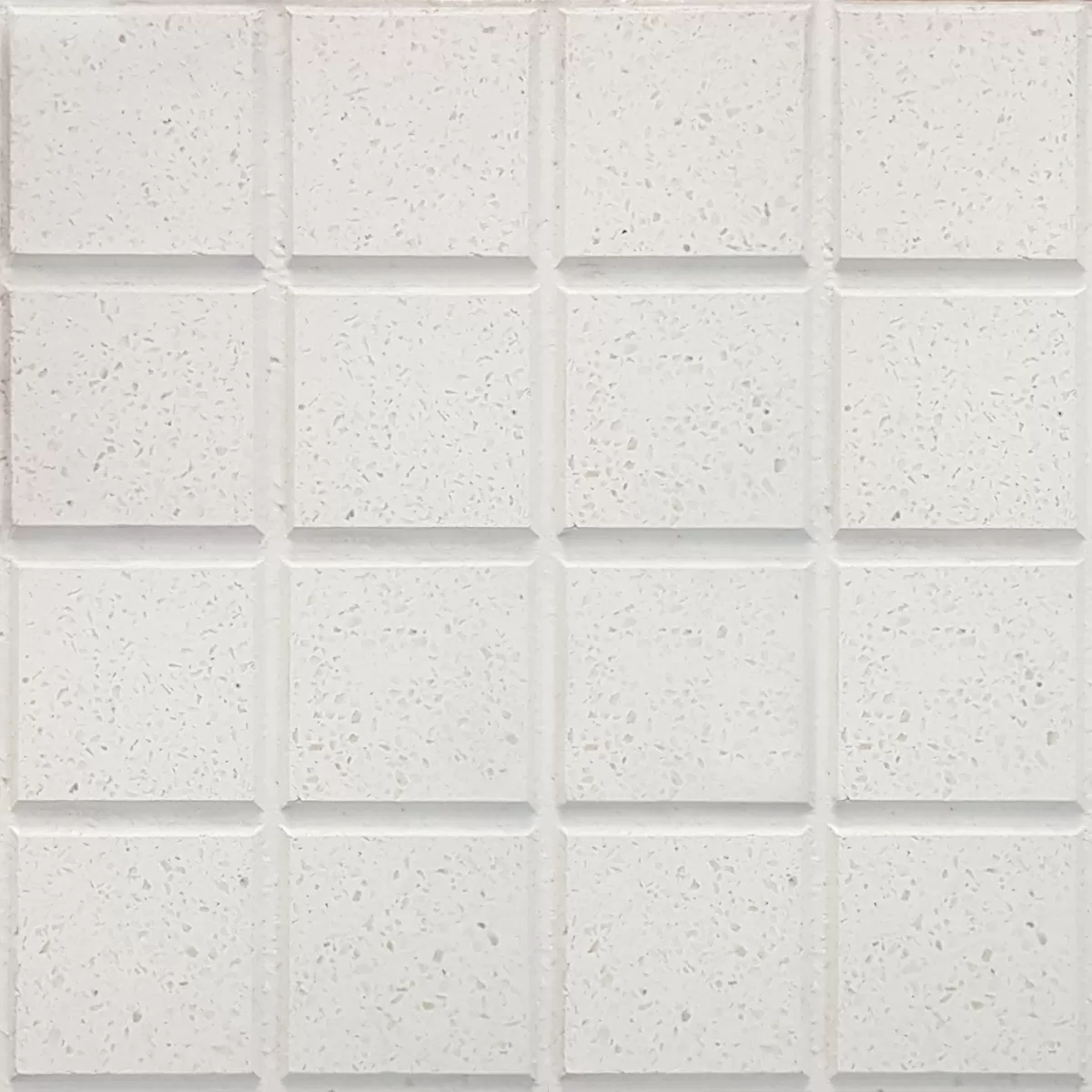 Baldoson 16 Panes Blanco Espuma 40x40 Piso De Exterior