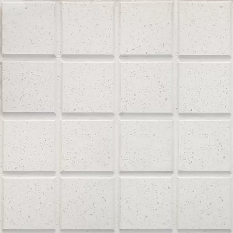 Baldoson 16 Panes Blanco Espuma 40x40 Piso De Exterior