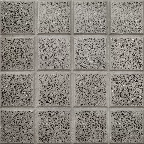 Baldoson 16 Panes Gris Plomo 40x40  Piso De Exterior