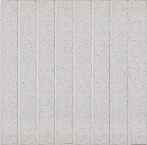 Baldosón Granítico 8 Bastones Blanco Espuma 40x40 Piso De Exterior