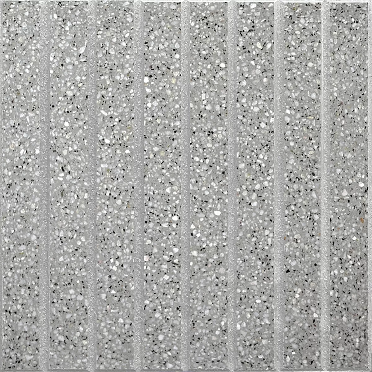 Baldosón Granítico 8 Bastones Gris Capital 40x40 Piso De Exterior
