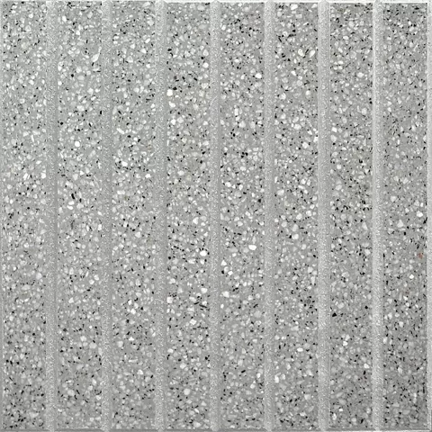 Baldosón Granítico 8 Bastones Gris Capital 40x40 Piso De Exterior