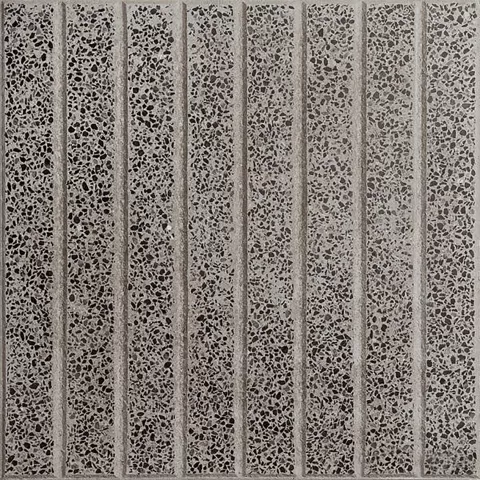 Baldosón Granítico 8 Bastones Gris Plomo  40x40 Piso De Exterior