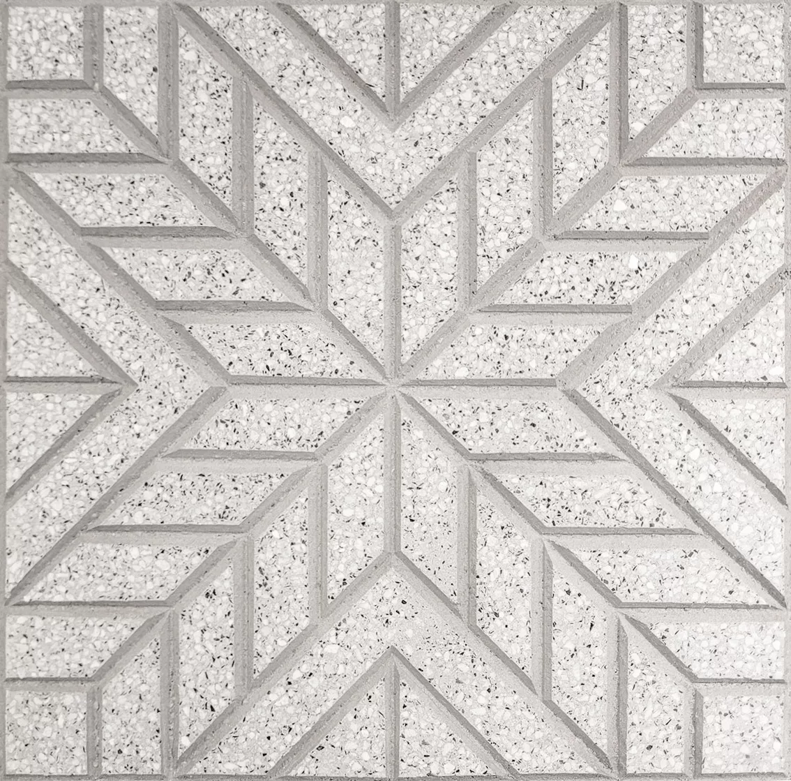 Baldoson Granítico Modelo Espiga Gris Capital Pisos De Exterior 40x40