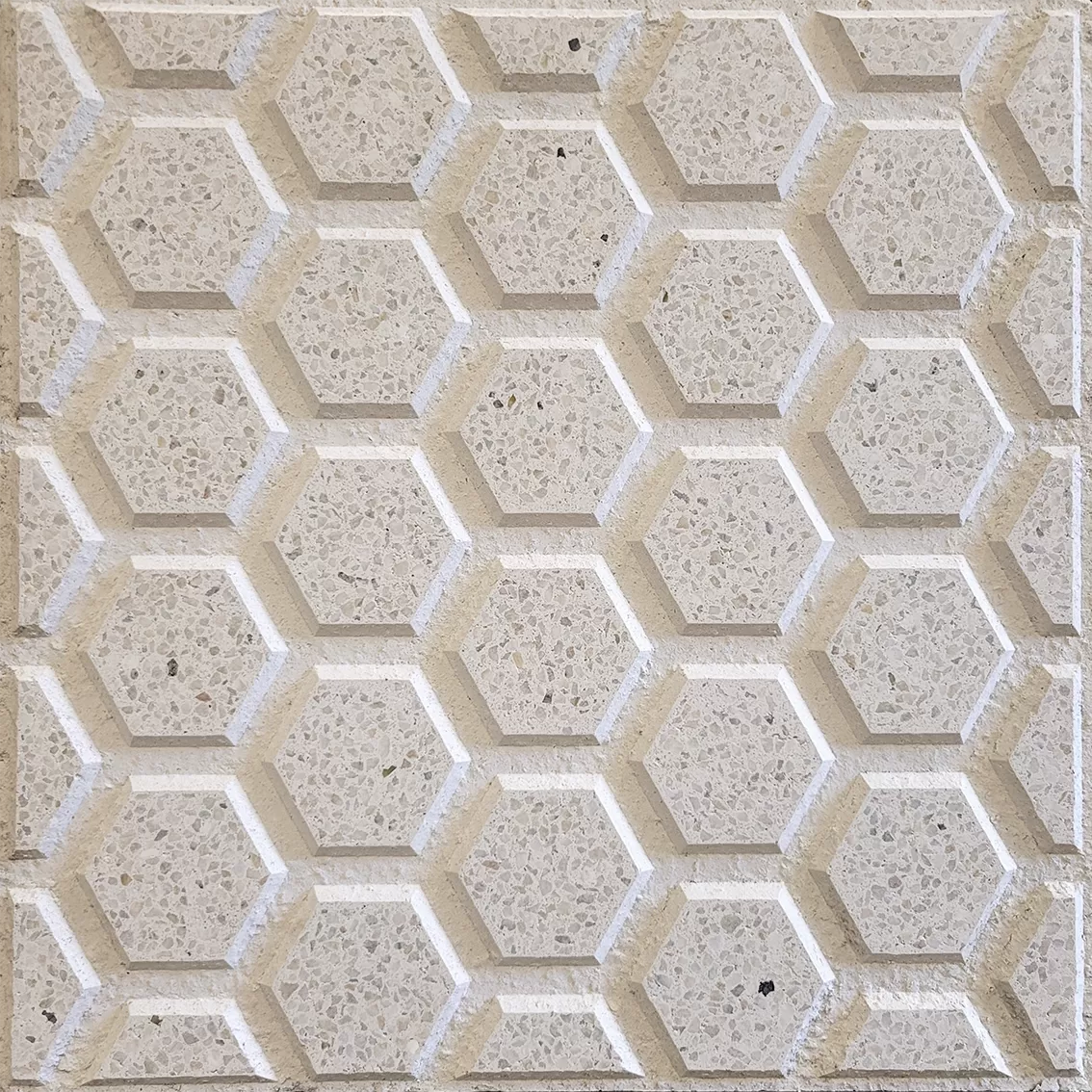 Baldoson Panal Blanco Espuma 40x40 Piso De Exterior