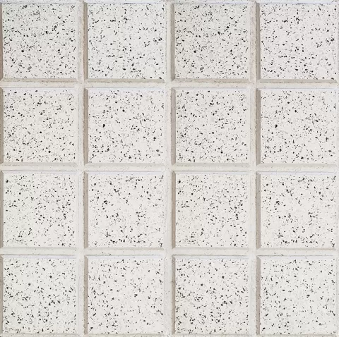 Baldoson 16 Panes Blanco Capital 40x40 Piso De Exterior