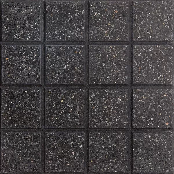 Baldoson 16 Panes Negro 40x40 Piso De Exterior