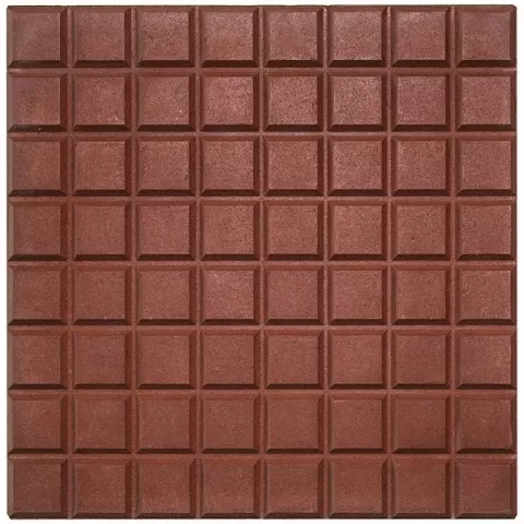 Baldosón Calcáreo 64 Panes Rojo 40x40