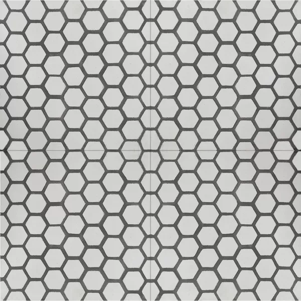 Calcáreo Geométrico Panal Mediano 20x20 Para Pisos Y Paredes