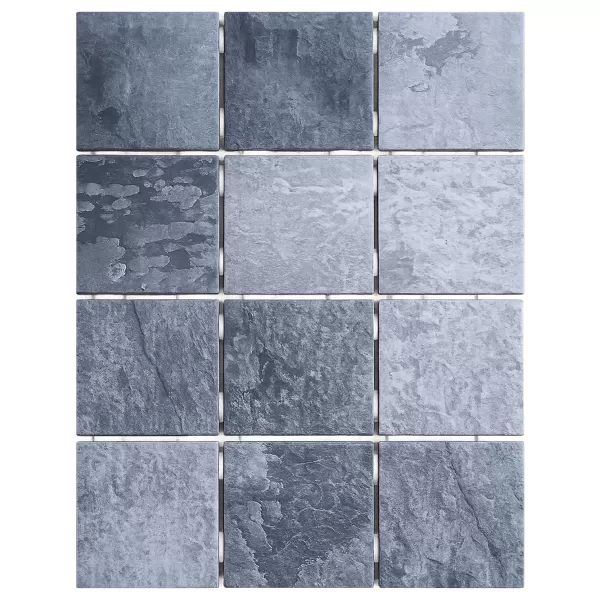 Cerámica Ardosia Black Mate 10x10para Piletas