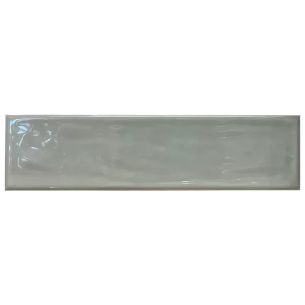 Cerámica Gris Oscuro Brillante Texturada 7.5x30 Para Pared