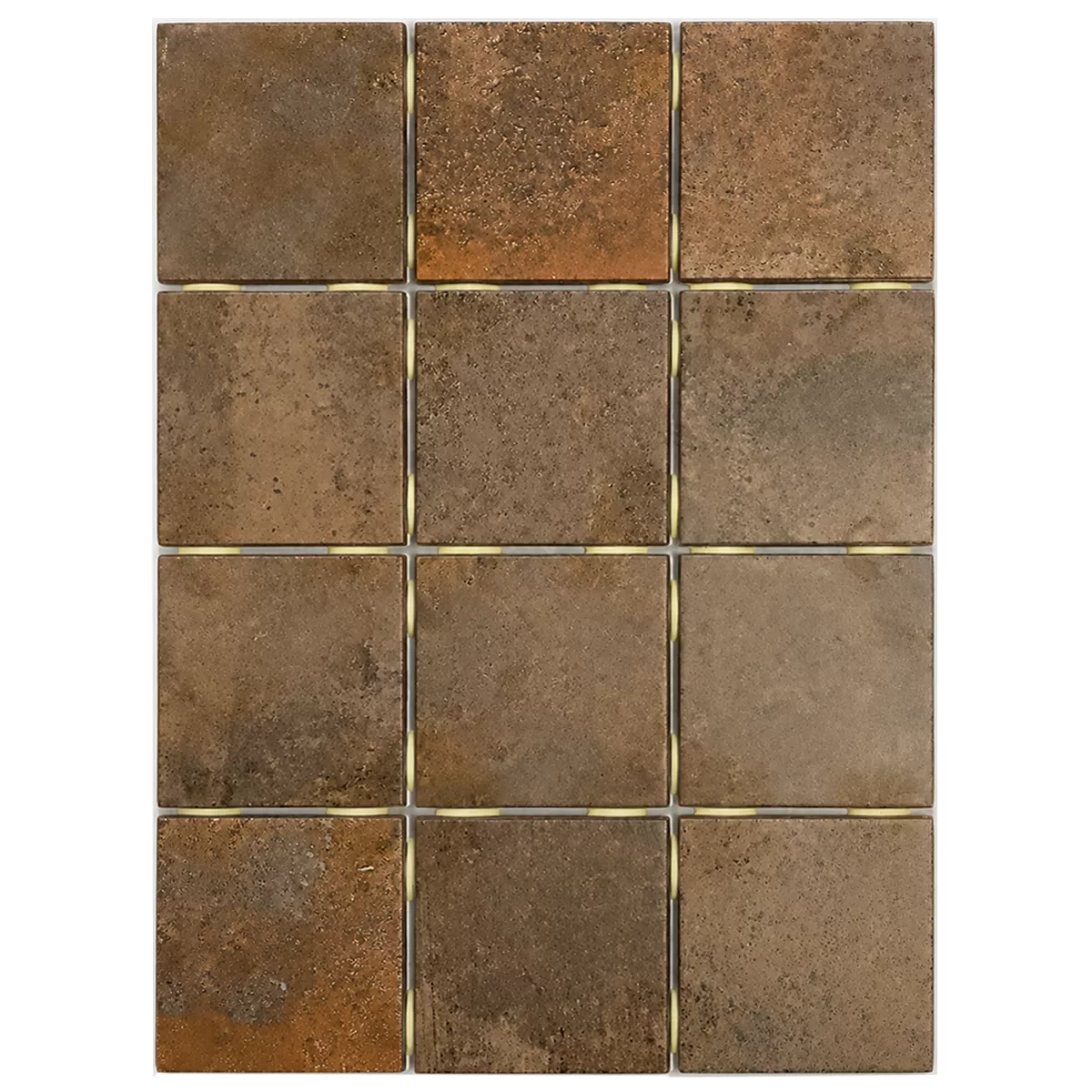 Cerámica Oxy Corten Mate 10x10 Para Piletas